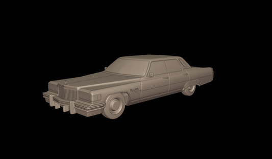 cadillac deville sedan 1975 4 doors 3d print model