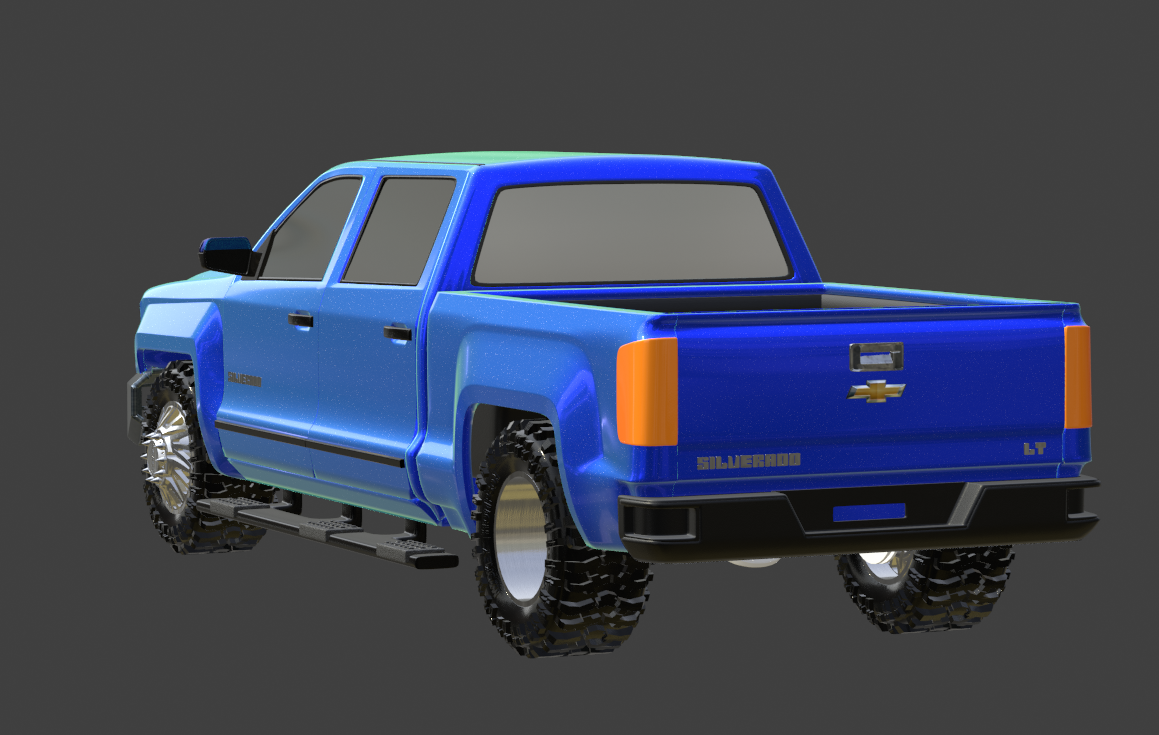 STL FILE 2018 CHEVY SILVERADO TRUCK 3D MODEL - ARTISTIT