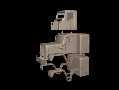 STL FILE kenworth c500 truck 3d print model - ARTISTIT