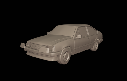 STL FILE chevrolet br monza sl e 2 door 1984 3d print model - ARTISTIT