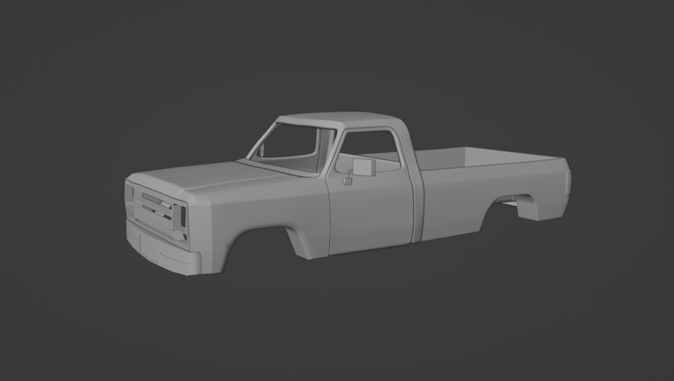 STL FILE DODGE RAM D250 1990 TRUCK - ARTISTIT