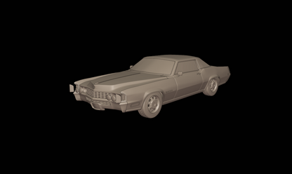 STL FILE Cadillac fleetwood Eldorado Coupe 1968 3d print model - ARTISTIT