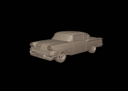 STL FILE chevrolet biscayne 2 door sedan 1958 3d print model - ARTISTIT