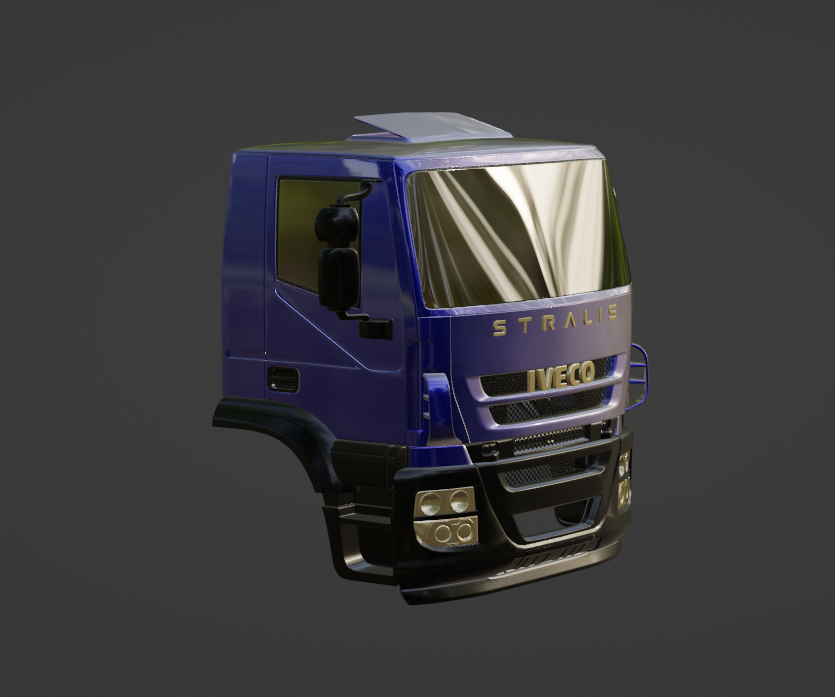 STL FILE IVECO STRALIS AD 450 2005 TRUCK 3D PRINT MODEL - ARTISTIT