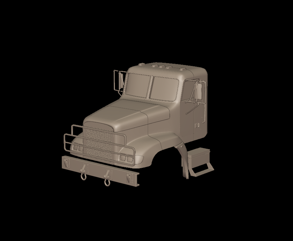 STL FILE Freightliner M916A1 TRUCK 3D PRINT MODEL - ARTISTIT