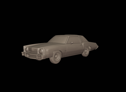 STL FILE chevrolet monte carlo 1973 3d print model - ARTISTIT