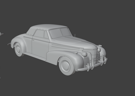 Oldsmobile 80 convertible 1939 3d print model