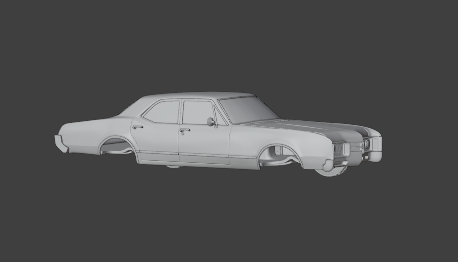 1967 Oldsmobile 88 Delmont 3d print model