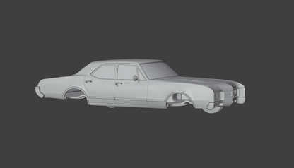 STL FILE 1967 Oldsmobile 88 Delmont 3d print model - ARTISTIT