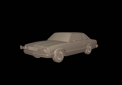STL FILE CHEVROLET MALIBU CLASSIC 1981 TWO DOORS 3D PRINT MODEL - ARTISTIT