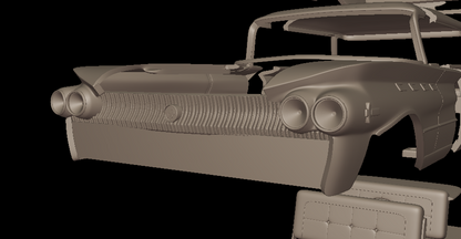 STL FILE Buick LeSabre 1959 four doors 3D PRINT MODEL - ARTISTIT