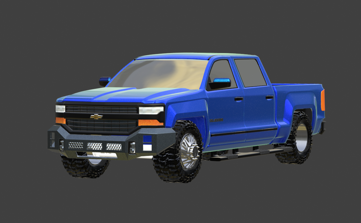 STL FILE 2018 CHEVY SILVERADO TRUCK 3D MODEL - ARTISTIT