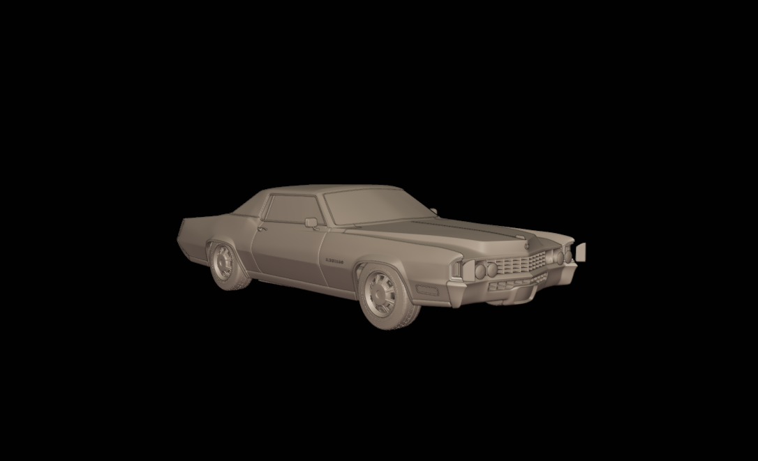 Cadillac fleetwood Eldorado Coupe 1968 3d print model