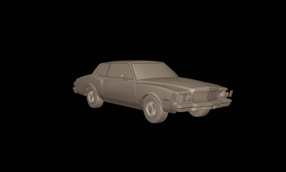 STL FILE chevrolet monte carlo 1978 3d print model - ARTISTIT