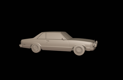 STL FILE CHEVROLET MALIBU CLASSIC 1981 TWO DOORS 3D PRINT MODEL - ARTISTIT