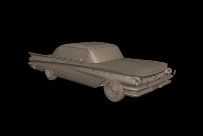STL FILE Buick LeSabre 1959 two doors hardtop 3d print model - ARTISTIT