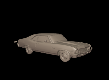 STL FILE CHEVROLET NOVA SS 396 1969 3D PRINT MODEL - ARTISTIT