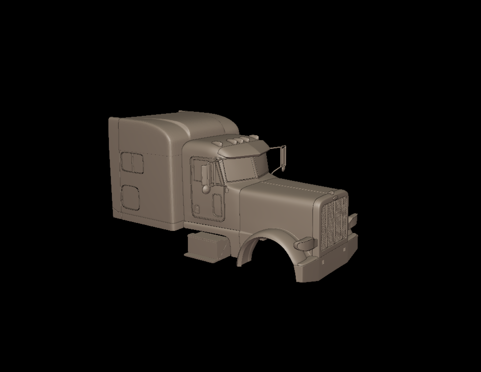 389 PETERBILT 2020 TRUCK 3D PRINT MODEL