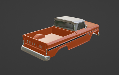 STL FILE Chevy C10 F 1966 TRUCK 3D PRINT MODEL - ARTISTIT