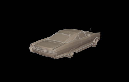 STL FILE pontiac bonneville 1966 3d print model - ARTISTIT