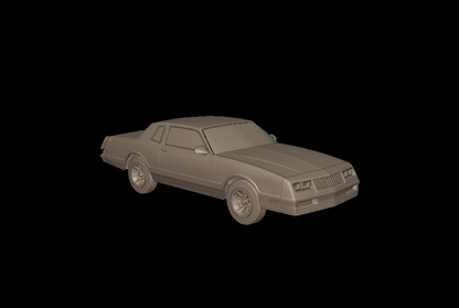 STL FILE chevrolet monte carlo ss 1986 3D PRINT MODEL - ARTISTIT