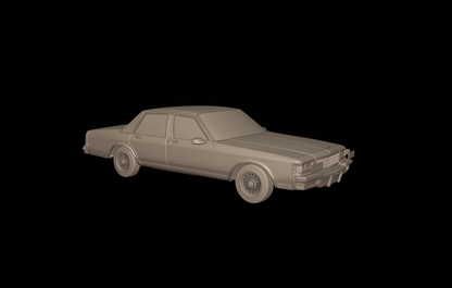 STL FILE chevrolet caprice 1987 3d print model - ARTISTIT
