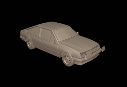 STL FILE chevrolet br monza sl e 2 door 1984 3d print model - ARTISTIT