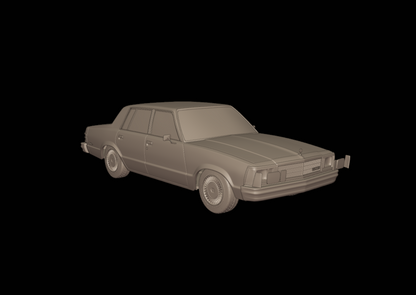 STL FILE CHEVROLET MALIBU CLASSIC 1981 FOUR DOORS 3D PRINT MODEL - ARTISTIT