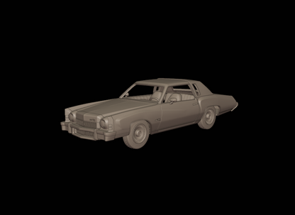 STL FILE chevrolet monte carlo 1973 3d print model - ARTISTIT