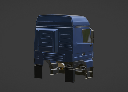 STL FILE 2009 Mercedes Benz Actros MP3 Truck 3D PRINT MODEL - ARTISTIT