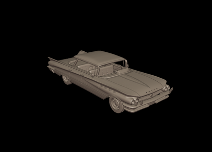 STL FILE Buick LeSabre 1959 four doors 3D PRINT MODEL - ARTISTIT