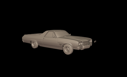 STL FILE CHEVROLET 1970 El Camino ss 3D PRINT MODEL - ARTISTIT