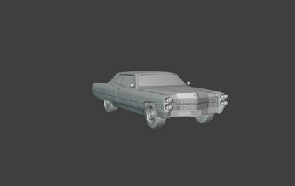 STL FILE 1966 cadillac coupe de ville 3d print model - ARTISTIT