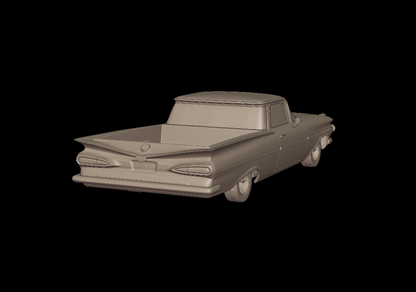 STL FILE CHEVROLET ELCAMINO 1959 3D PRINT MODEL - ARTISTIT