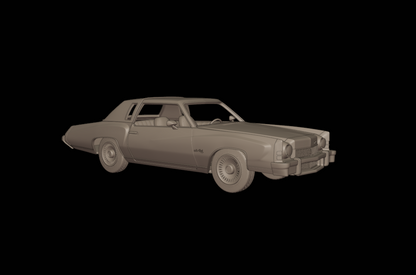 STL FILE chevrolet monte carlo 1973 3d print model - ARTISTIT