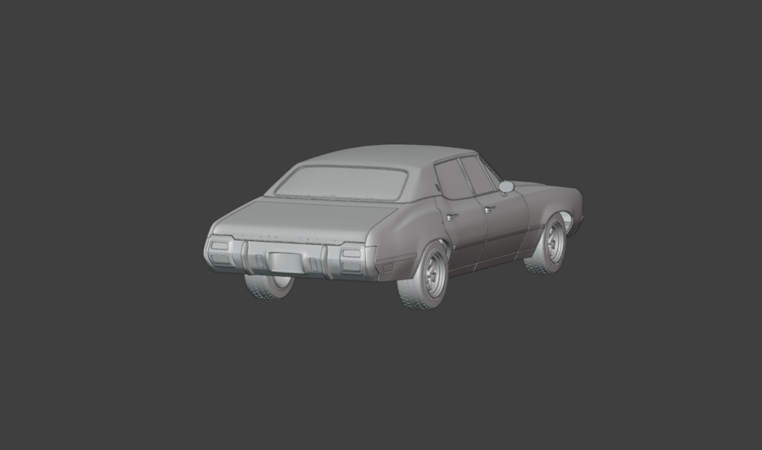 1971 Oldsmobile Cutlass Supreme sedan 3d print model