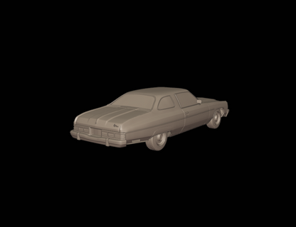 STL FILE chevrolet caprice classic 1975 3d print model - ARTISTIT