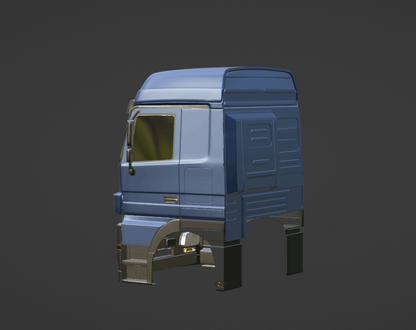 STL FILE 2009 Mercedes Benz Actros MP3 Truck 3D PRINT MODEL - ARTISTIT