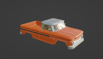 STL FILE Chevy C10 F 1966 TRUCK 3D PRINT MODEL - ARTISTIT