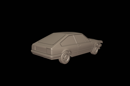 STL FILE chevrolet br monza sl e 2 door 1984 3d print model - ARTISTIT