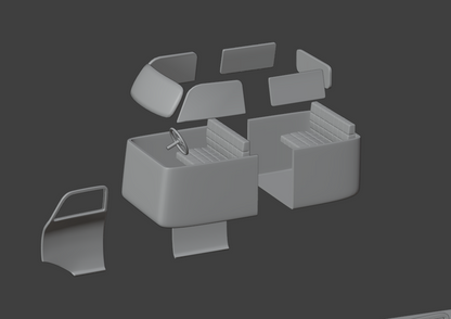 STL FILE CHEVROLET COE TRUCK 1949 V3 - ARTISTIT