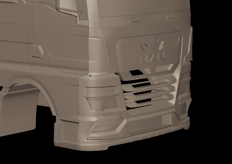 MAN TGX 2021 TRUCK 3D PRINT MODEL