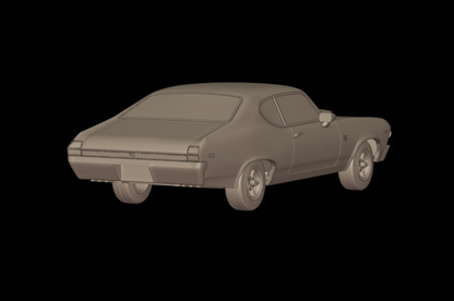 STL FILE chevrolet baldwin motion chevelle 1969 3d print model - ARTISTIT