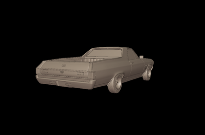 STL FILE CHEVROLET 1970 El Camino ss 3D PRINT MODEL - ARTISTIT