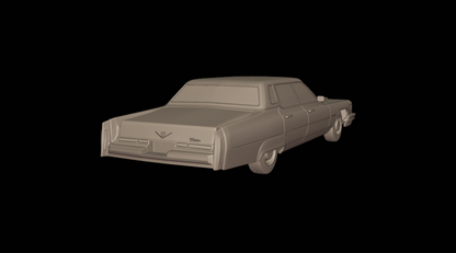 STL FILE cadillac deville sedan 1975 4 doors 3d print model - ARTISTIT