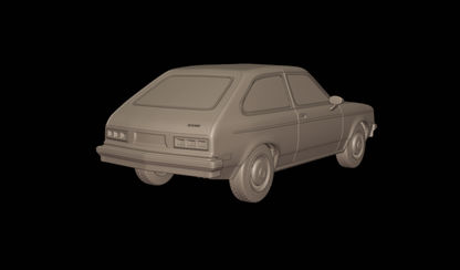 STL FILE chevrolet br chevette sl 1976 3d print model - ARTISTIT