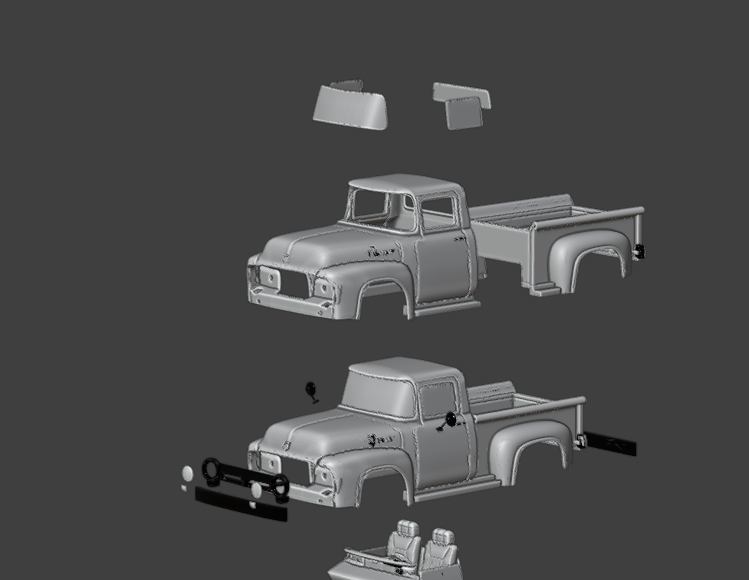 STL FILE Ford F-100 1956 TRUCK 3D MODEL - ARTISTIT