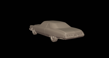 STL FILE chevrolet caprice convertible 1973 3d print model - ARTISTIT