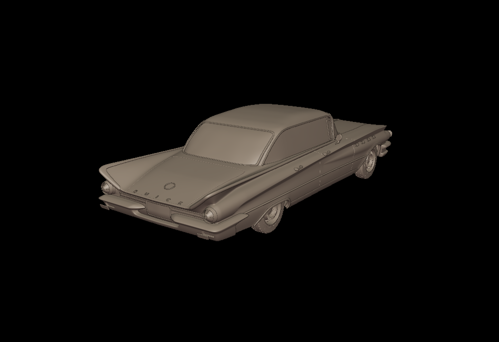 STL FILE Buick LeSabre 1959 two doors hardtop 3d print model - ARTISTIT