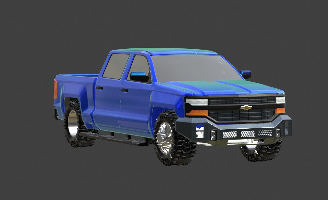 STL FILE 2018 CHEVY SILVERADO TRUCK 3D MODEL - ARTISTIT